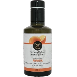 Condimento aromatizzato all'arancia a base di olio di oliva