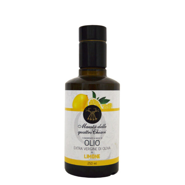 Condimento aromatizzato al limone a base di olio di oliva